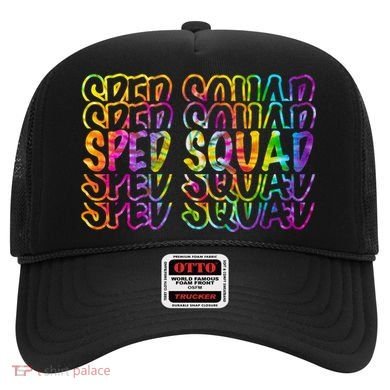 Sped Squad Rainbow Colorful Hat