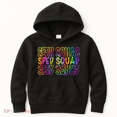 Sped Squad Rainbow Colorful Kids Hoodie