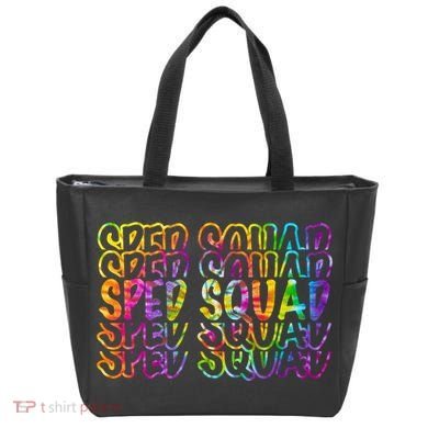 Sped Squad Rainbow Colorful Tote Bag