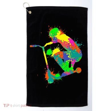 Stunt Scooter Rider Golf Towel