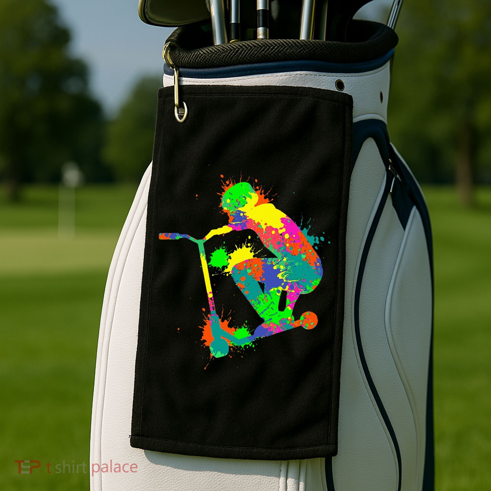 Stunt Scooter Rider Golf Towel