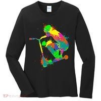 Stunt Scooter Rider Women's Long Sleeve Shirt thumb 0