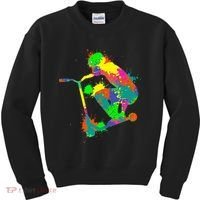 Stunt Scooter Rider Kids Sweatshirt thumb 0