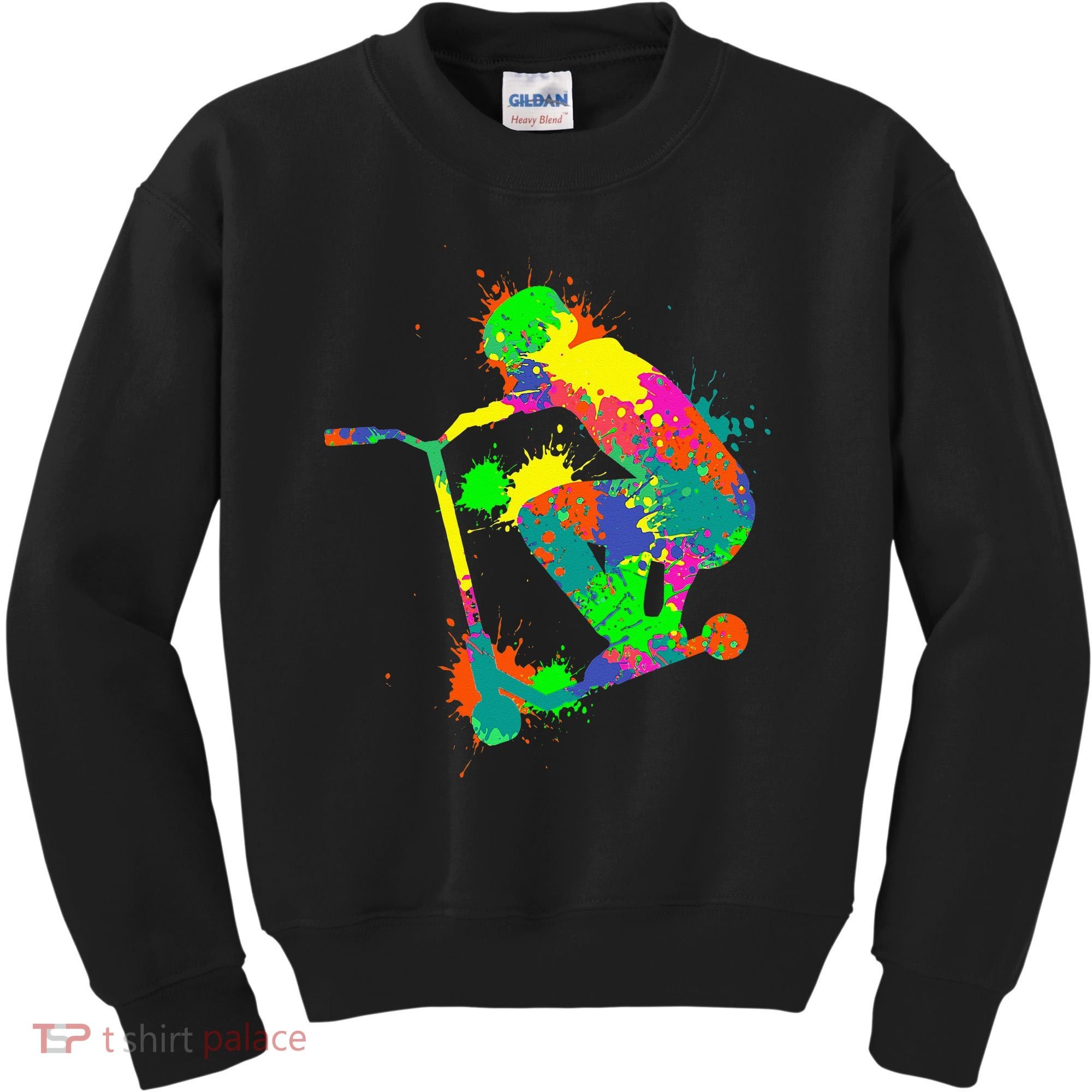 Stunt Scooter Rider Kids Sweatshirt