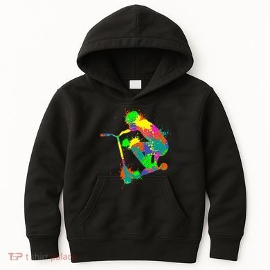 Stunt Scooter Rider Kids Hoodie