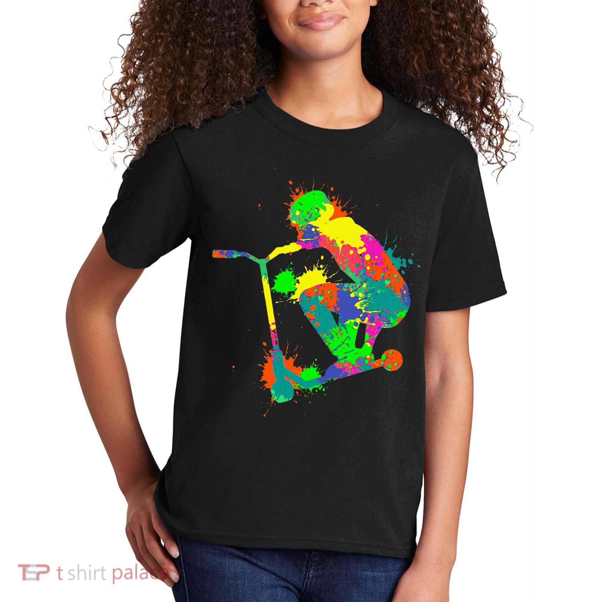 Stunt Scooter Rider Kids T-Shirt