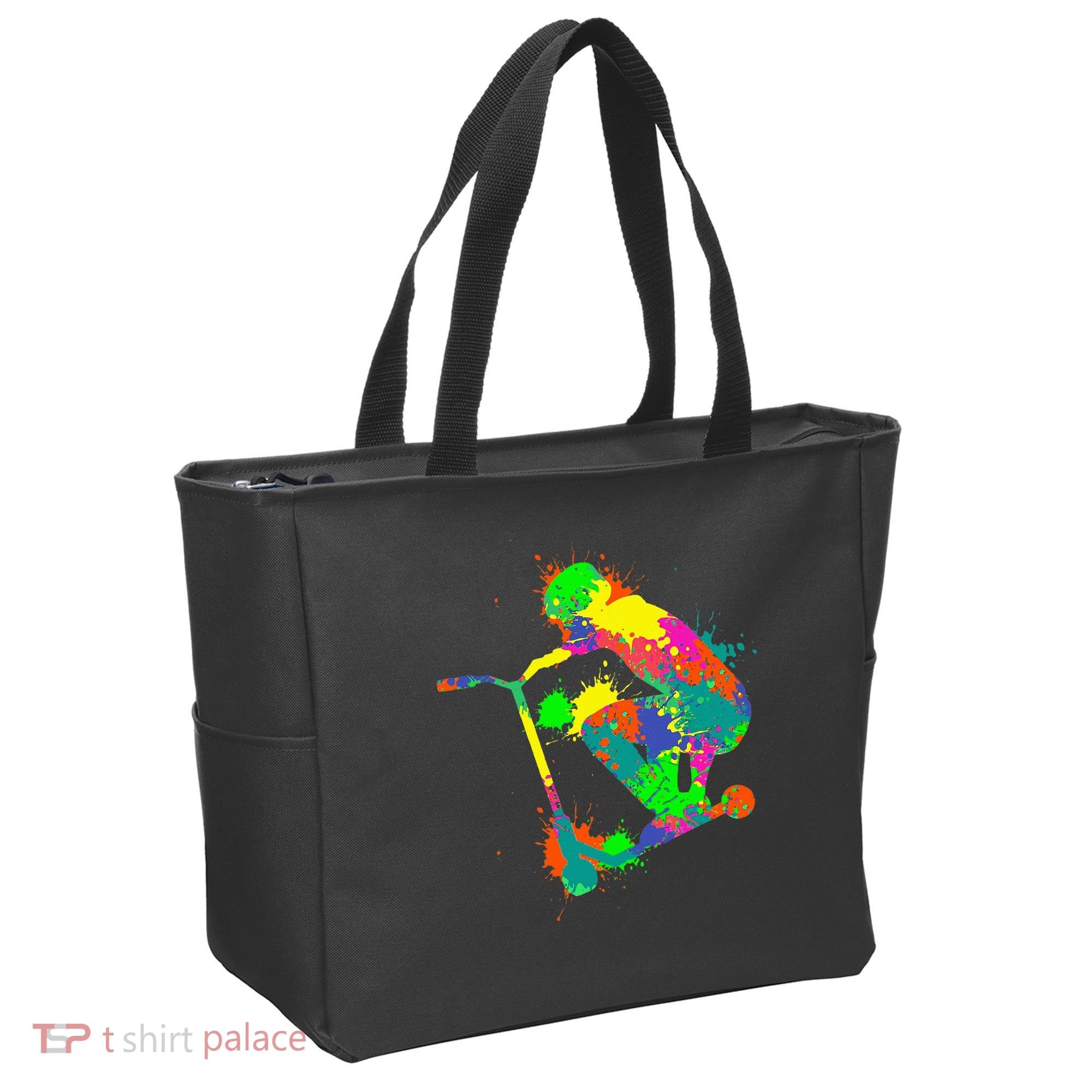 Stunt Scooter Rider Tote Bag