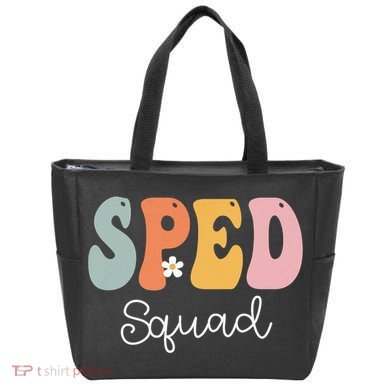 Sped Squad Retro Groovy Vintage Happy First Day Of School Tote Bag