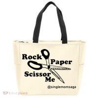 Sam Sparkswood Rock Paper Scissor Me Singlemomsaga Tote Bag thumb 0