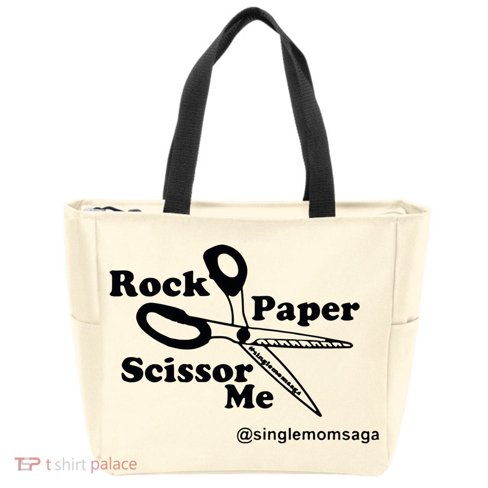 Sam Sparkswood Rock Paper Scissor Me Singlemomsaga Tote Bag
