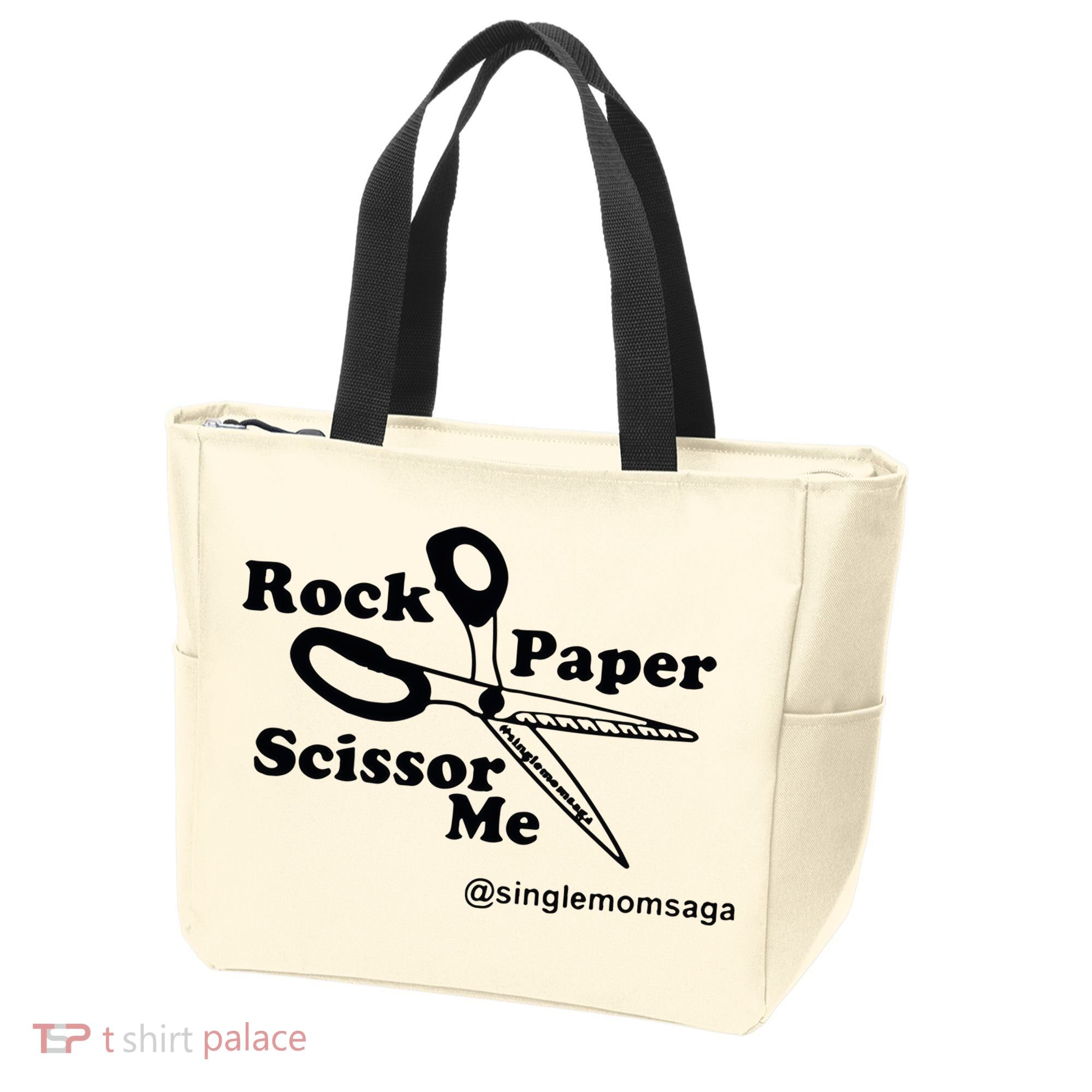 Sam Sparkswood Rock Paper Scissor Me Singlemomsaga Tote Bag