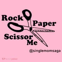 Sam Sparkswood Rock Paper Scissor Me Singlemomsaga Coaster thumb 2