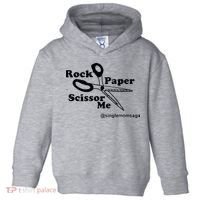 Sam Sparkswood Rock Paper Scissor Me Singlemomsaga Toddler Hoodie thumb 0