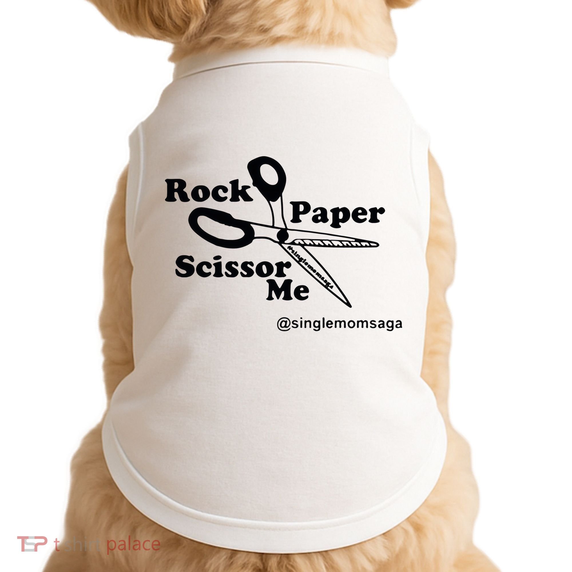 Sam Sparkswood Rock Paper Scissor Me Singlemomsaga Doggie Tank