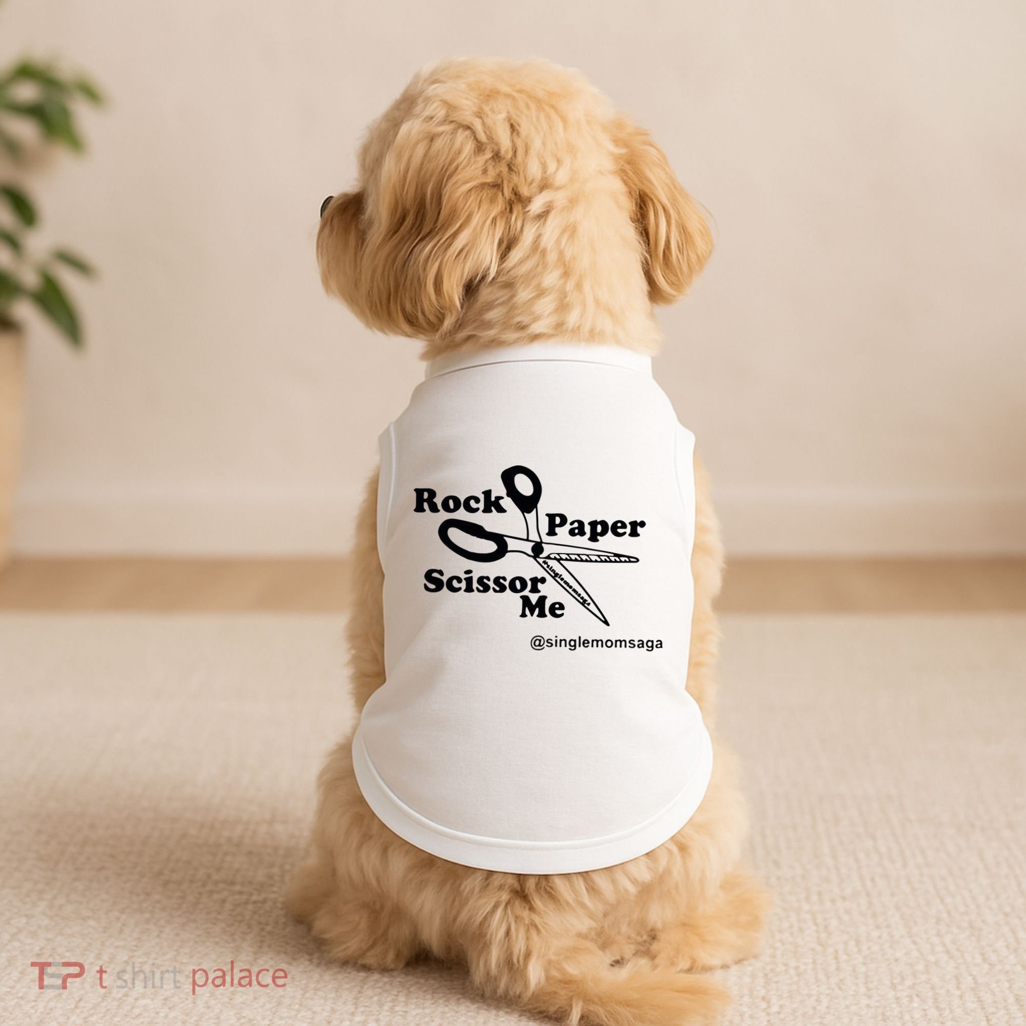 Sam Sparkswood Rock Paper Scissor Me Singlemomsaga Doggie Tank