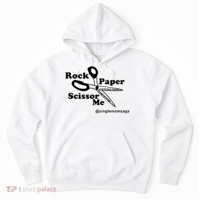 Sam Sparkswood Rock Paper Scissor Me Singlemomsaga Hoodie