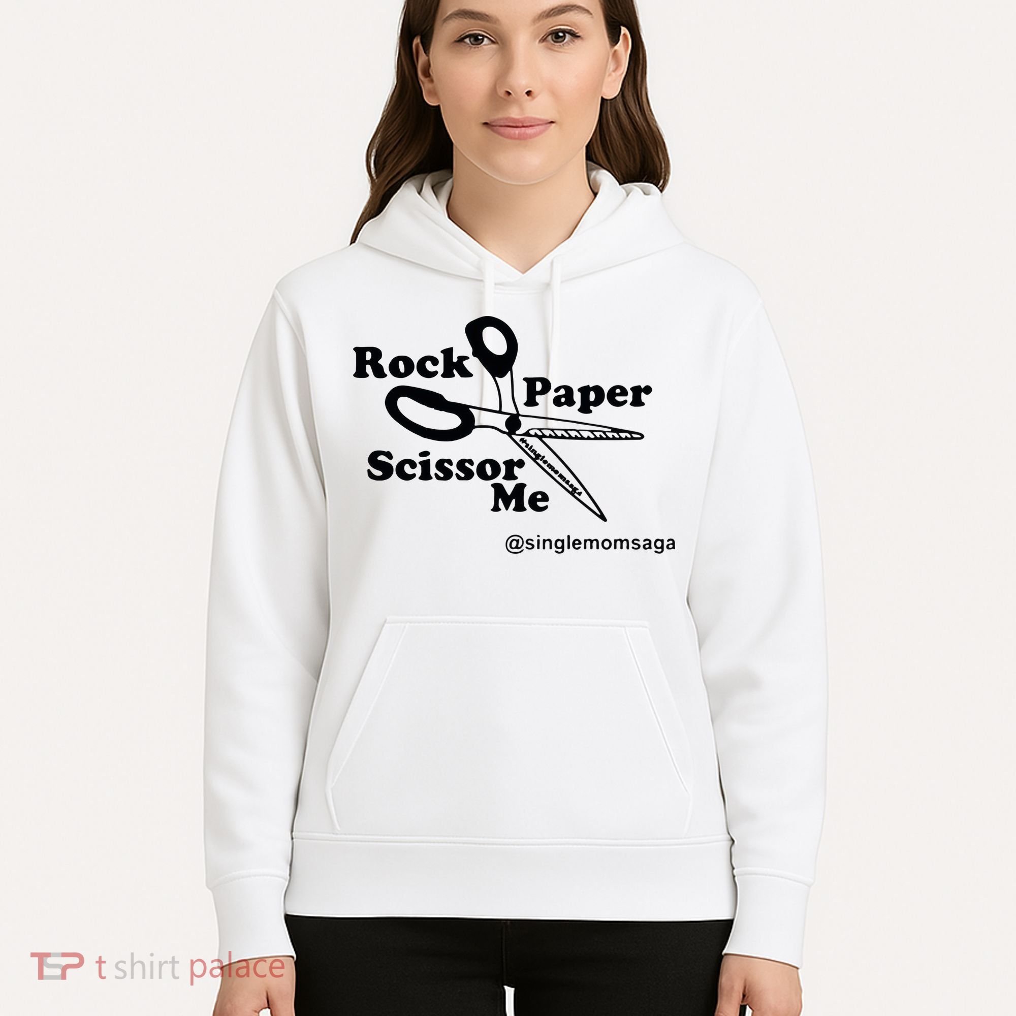 Sam Sparkswood Rock Paper Scissor Me Singlemomsaga Hoodie