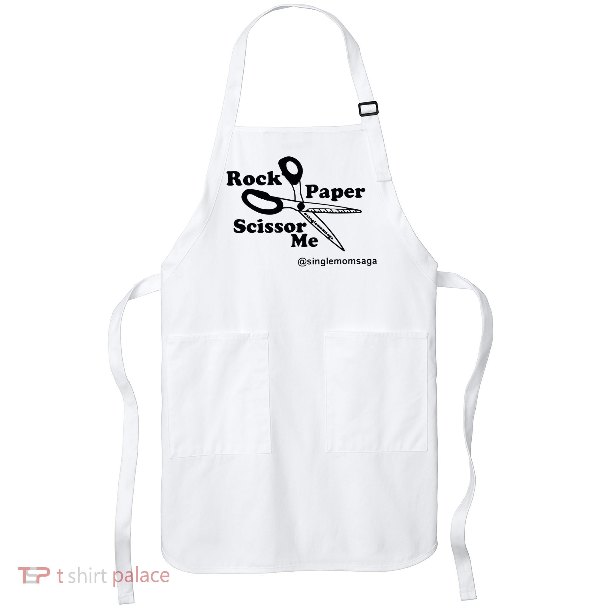 Sam Sparkswood Rock Paper Scissor Me Singlemomsaga Apron