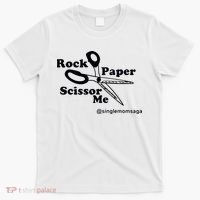 Sam Sparkswood Rock Paper Scissor Me Singlemomsaga T-Shirt thumb 0