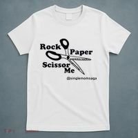 Sam Sparkswood Rock Paper Scissor Me Singlemomsaga T-Shirt thumb 5