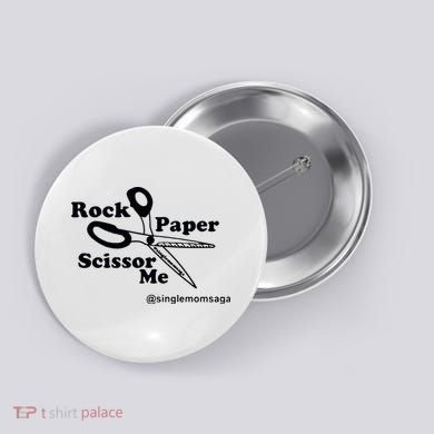 Sam Sparkswood Rock Paper Scissor Me Singlemomsaga Button