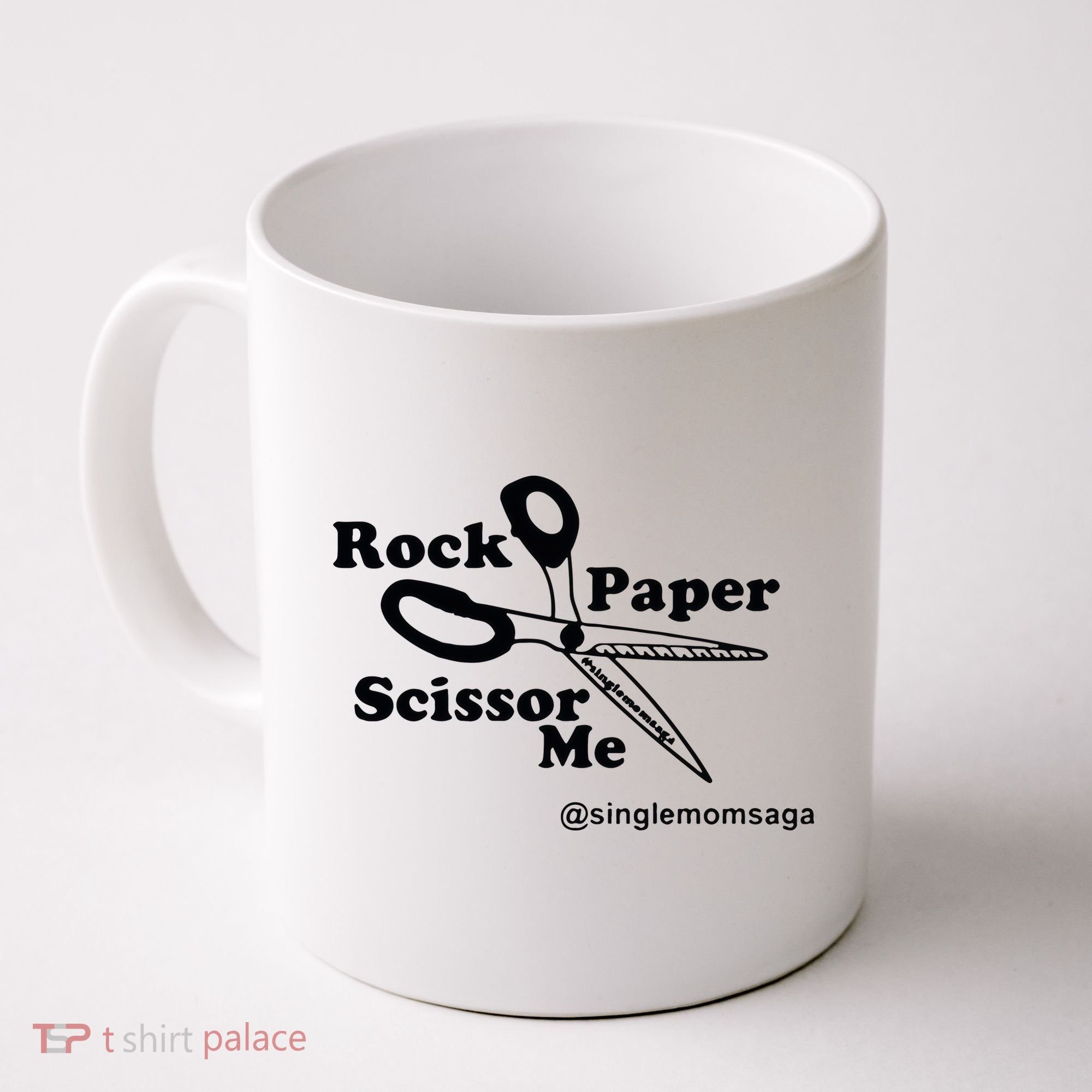 Sam Sparkswood Rock Paper Scissor Me Singlemomsaga Coffee Mug