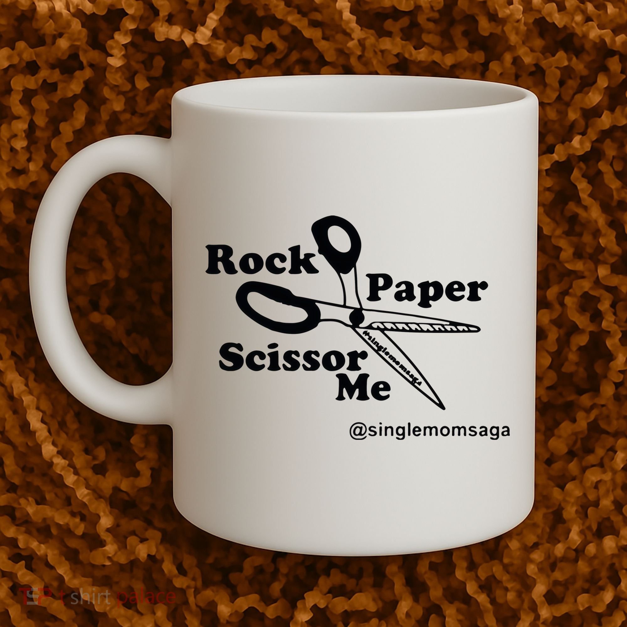 Sam Sparkswood Rock Paper Scissor Me Singlemomsaga Coffee Mug