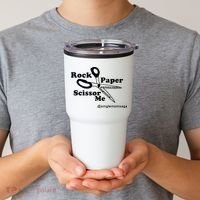 Sam Sparkswood Rock Paper Scissor Me Singlemomsaga Tumbler thumb 2