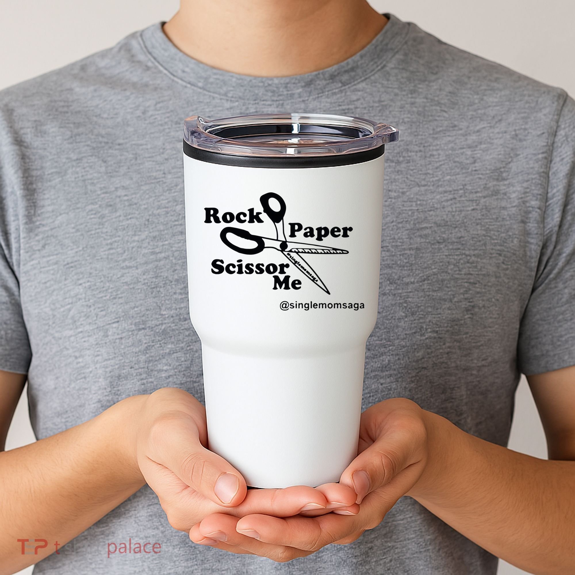 Sam Sparkswood Rock Paper Scissor Me Singlemomsaga Tumbler