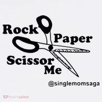 Sam Sparkswood Rock Paper Scissor Me Singlemomsaga Ornament thumb 1