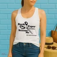 Sam Sparkswood Rock Paper Scissor Me Singlemomsaga Women's Tank Top thumb 2
