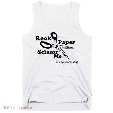 Sam Sparkswood Rock Paper Scissor Me Singlemomsaga Tank Top