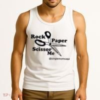 Sam Sparkswood Rock Paper Scissor Me Singlemomsaga Tank Top thumb 3