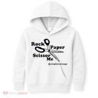 Sam Sparkswood Rock Paper Scissor Me Singlemomsaga Kids Hoodie thumb 0