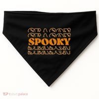 Spooky Season Retro Halloween USA-Made Doggie Bandana thumb 0
