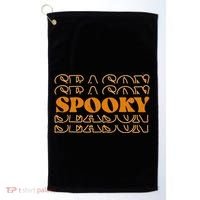 Spooky Season Retro Halloween Golf Towel thumb 0
