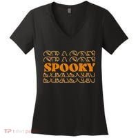 Spooky Season Retro Halloween Women's V-Neck T-Shirt thumb 0