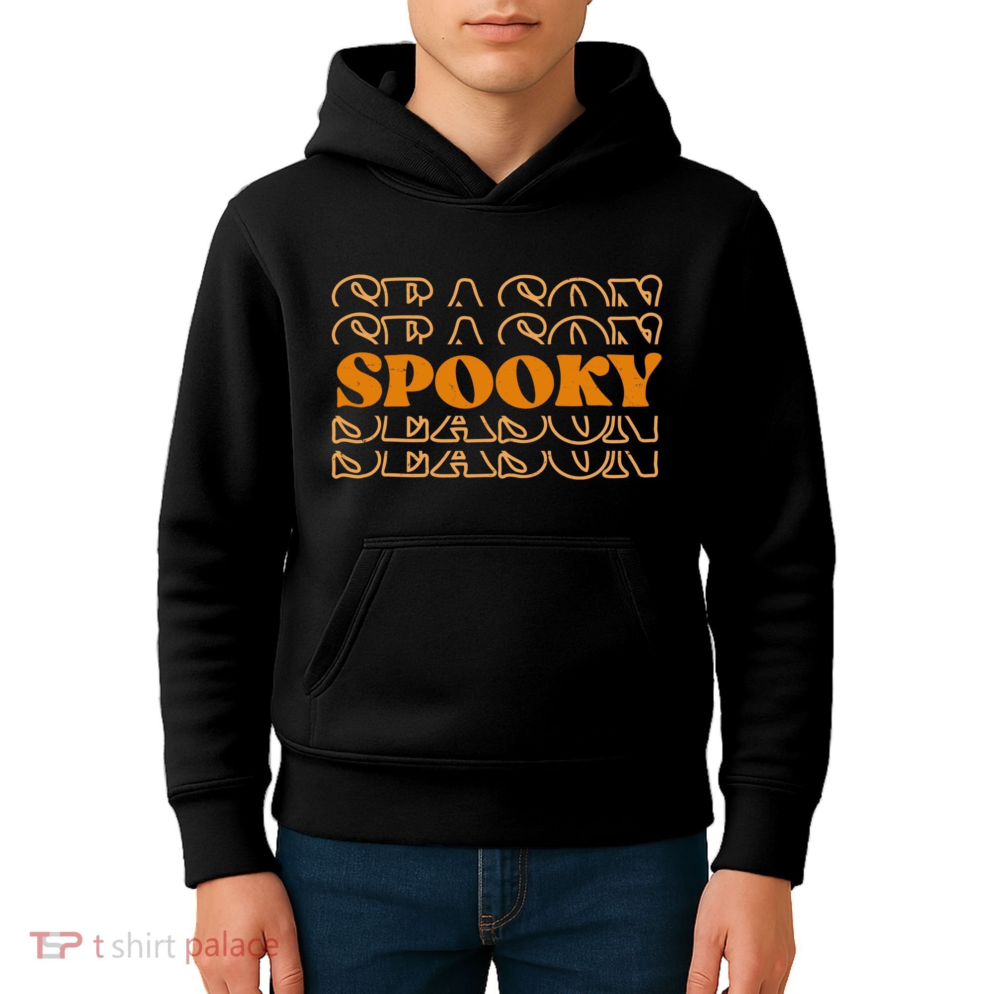 Spooky Season Retro Halloween Kids Hoodie