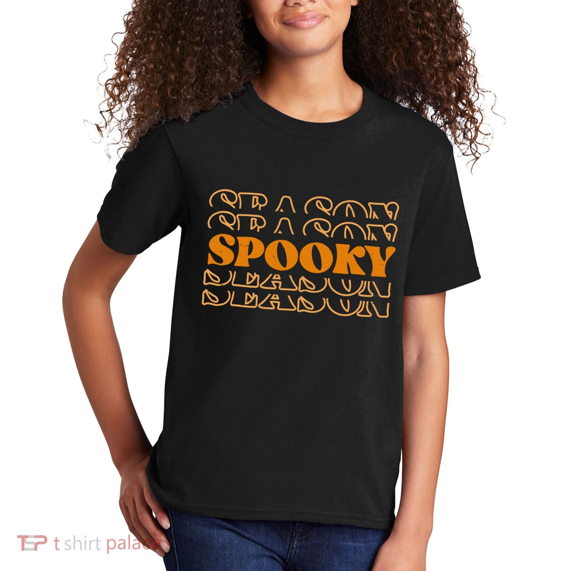 Spooky Season Retro Halloween Kids T-Shirt