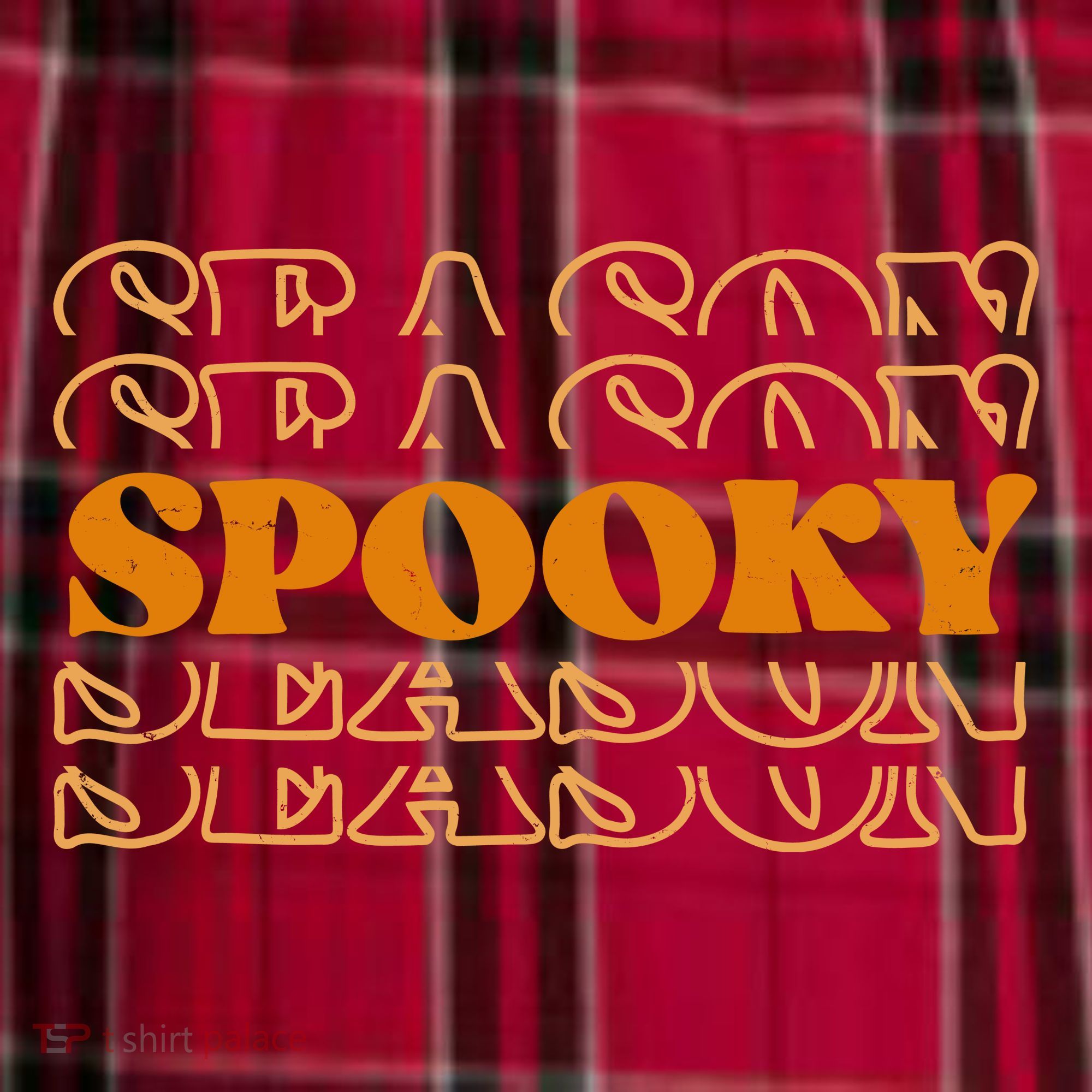 Spooky Season Retro Halloween Men's Flannel Plaid Pajama Pants