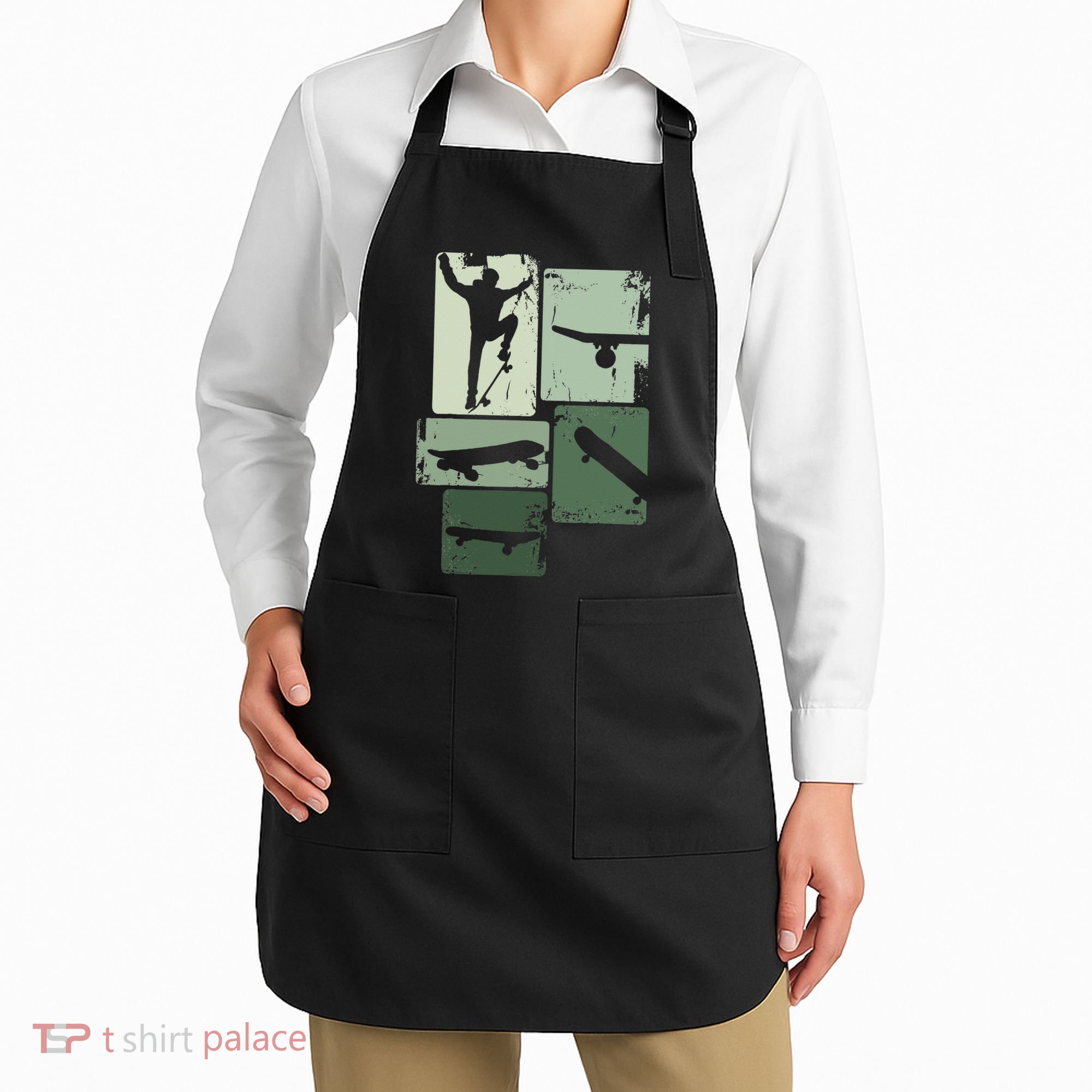 Skater Skateboarder Retro Skateboard Gift Apron