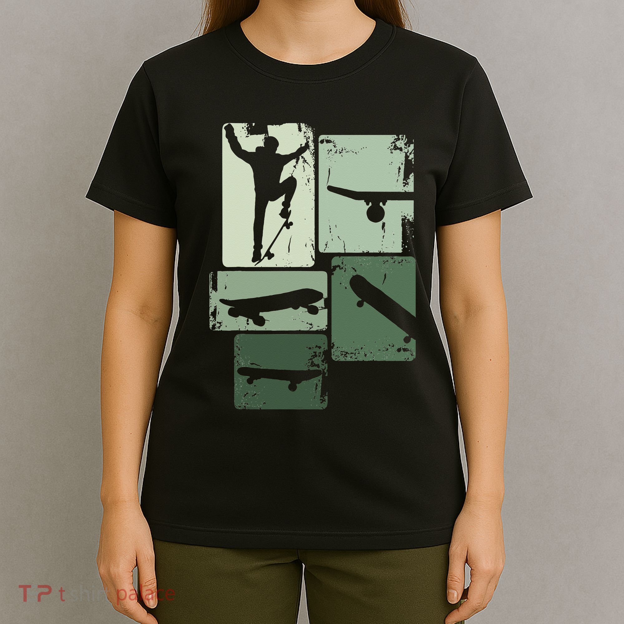 Skater Skateboarder Retro Skateboard Gift T-Shirt