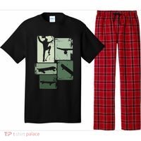 Skater Skateboarder Retro Skateboard Gift Pajama Set thumb 0