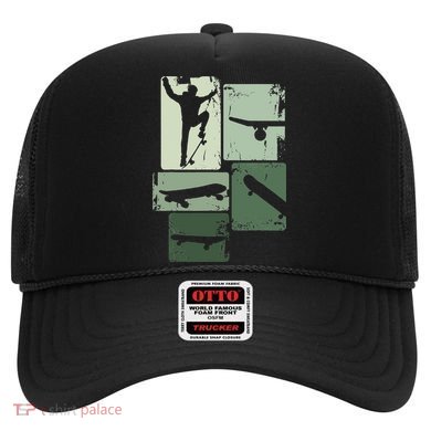 Skater Skateboarder Retro Skateboard Gift Hat
