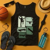 Skater Skateboarder Retro Skateboard Gift Tank Top thumb 4