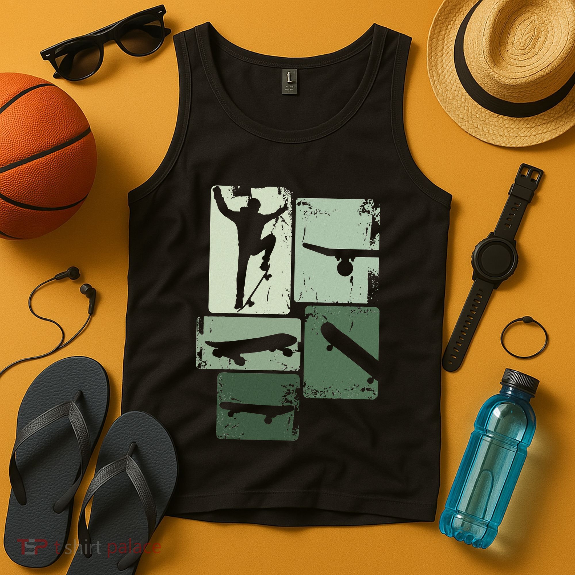 Skater Skateboarder Retro Skateboard Gift Tank Top