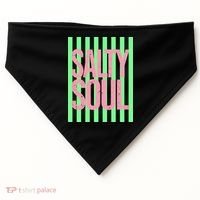Salty Soul Retro Stripes Sunshine USA-Made Doggie Bandana thumb 0