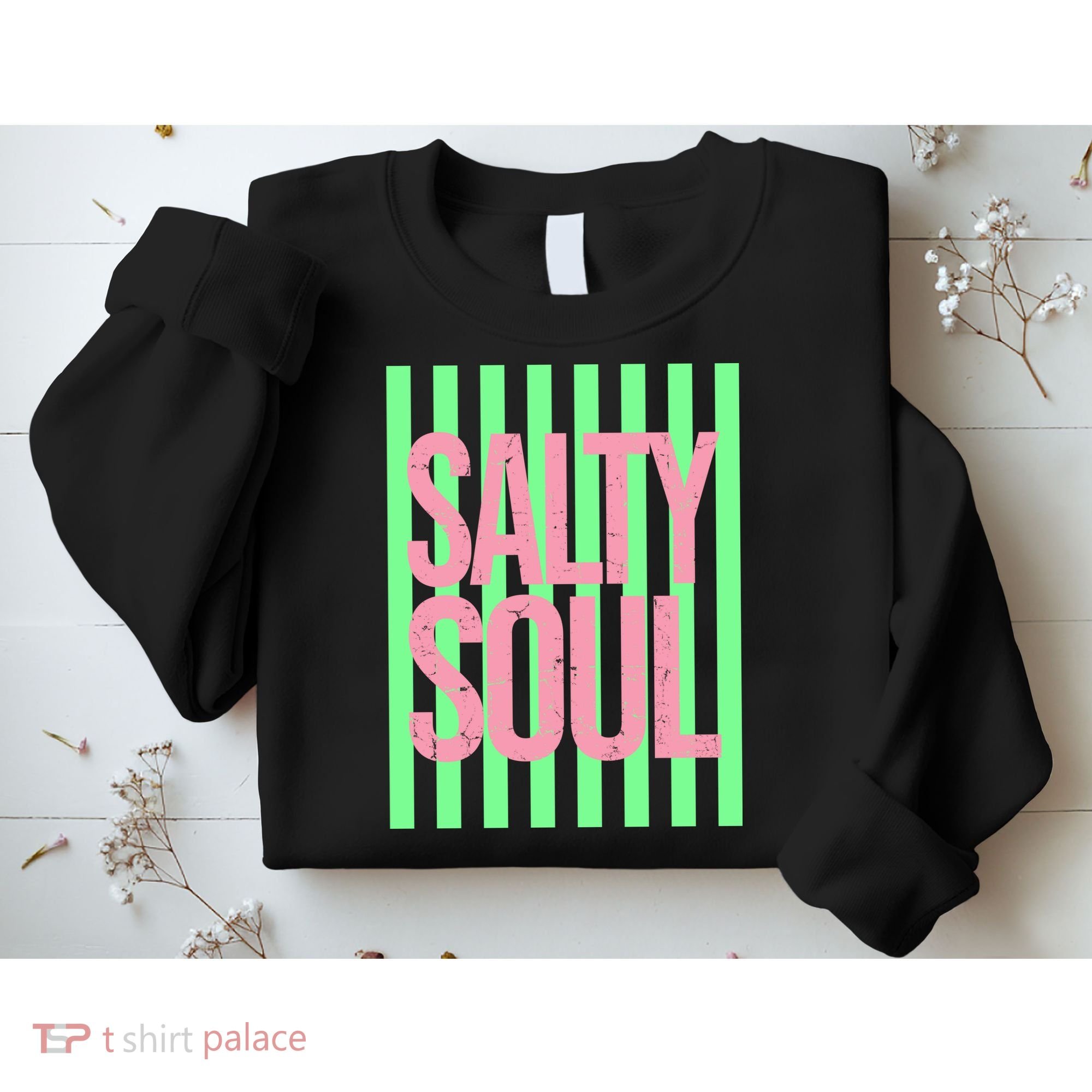 Salty Soul Retro Stripes Sunshine Sweatshirt