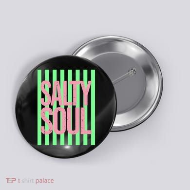 Salty Soul Retro Stripes Sunshine Button
