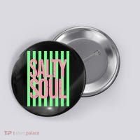 Salty Soul Retro Stripes Sunshine Button thumb 0